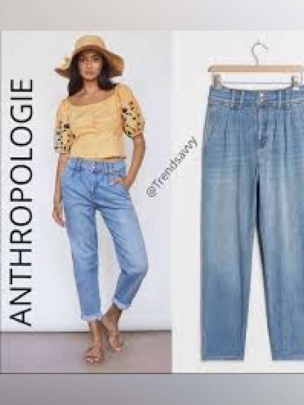 Anthropologie Light Blue Boyfriend Jeans